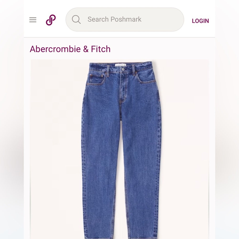 Abercrombie & Fitch High Rise The Mom Jeans